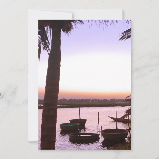 Cartão De Agradecimento Paisagem tropical romântica capas de iphone de Cas (Frente)