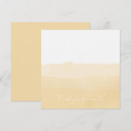 Cartão De Agradecimento Pale Peach Folded Thank You Card