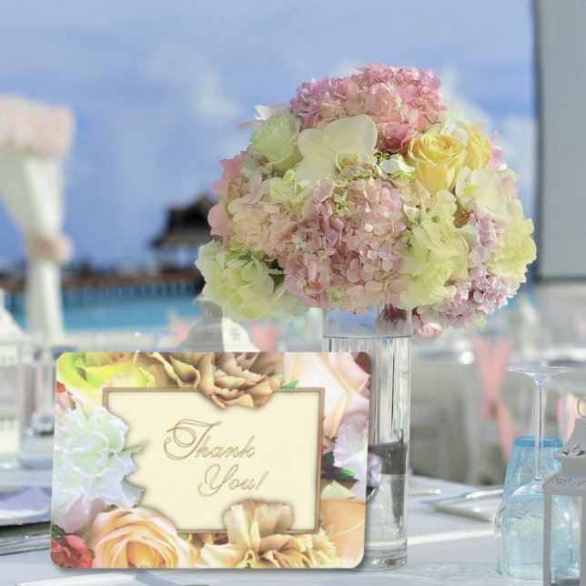 Cartão De Agradecimento Pale Yellow Rose Thank You Card (Criador carregado)