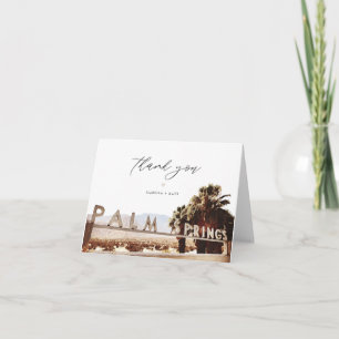 Cartão De Agradecimento PALM SPRINGS Sinal Califórnia Skyline Destino