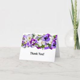 Cartão De Agradecimento Pansy Thank You Card
