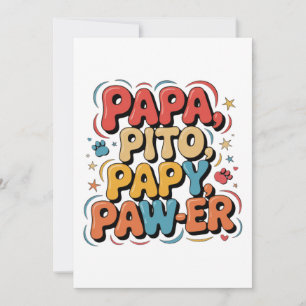 Cartão De Agradecimento Papa Pito Pappy Pawer