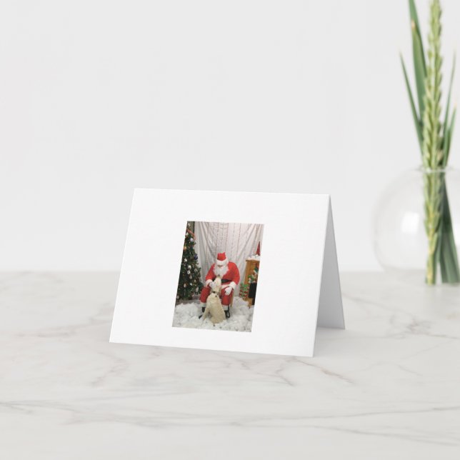 Cartão De Agradecimento Papais noeis do filhote (Frente)