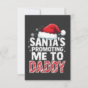 Cartão De Agradecimento Papais noeis me promovendo para o Natal Pai