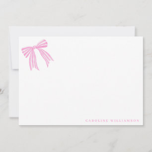 Cartão De Agradecimento Papelaria Personalizada Arco Rosa Coquette