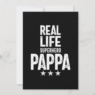 Cartão De Agradecimento Pappa, super-herói da vida real Padre Presente
