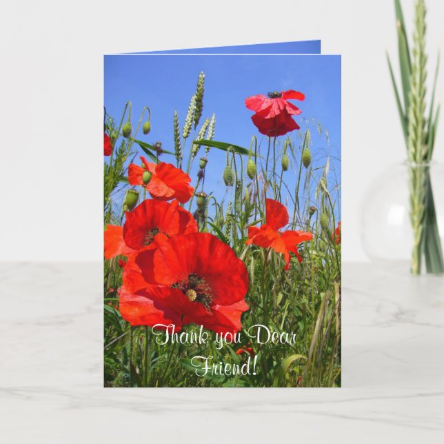 Cartão De Agradecimento PAPY FIELD ~ Card para Amigos (Frente)