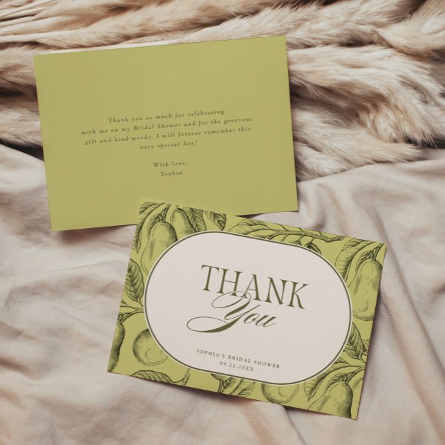 Cartão De Agradecimento Par Perfeito Champanhe de Pérola Chá de Noiva (Criador carregado)