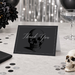 Cartão de agradecimento para a festa de Morte aos