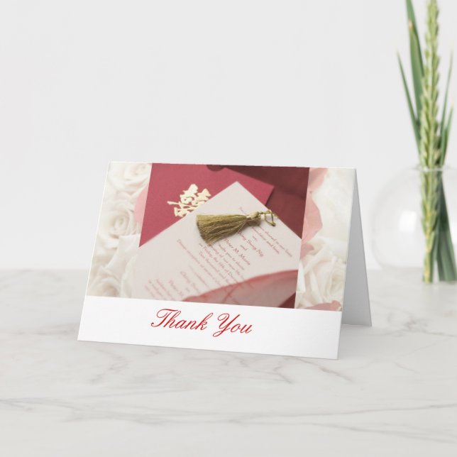 Cartão de Agradecimento para Casamento (Frente)