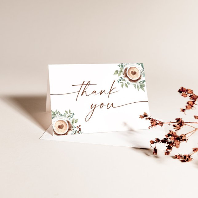 Cartão de agradecimento para chá de bebê 'Baby Is  (Criador carregado)