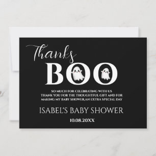 Cartão de Agradecimento para Chá de Bebê de Hallow