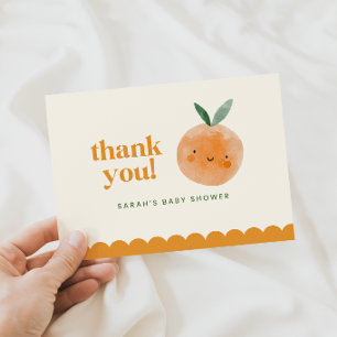 Cartão de Agradecimento para Chá de Bebê Little Cu