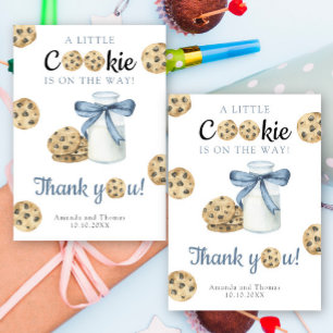 Cartão de Agradecimento para Chá de Bebê Milk & Co