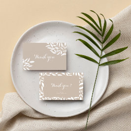 Cartão de agradecimento para chá de lingerie