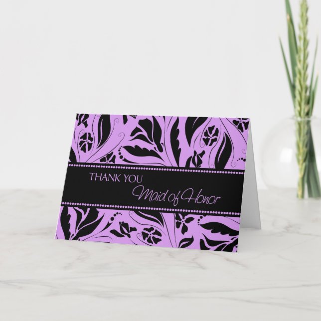 Cartão de Agradecimento para Dama de Honra com Flo (Frente)