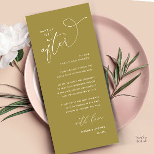 Cartão de Agradecimento para Jantar de Casamento F