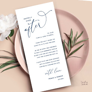 Cartão de Agradecimento para Jantar de Casamento F