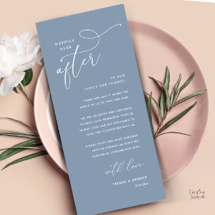 Cartão de Agradecimento para Jantar de Casamento F