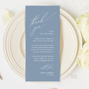 Cartão de Agradecimento para Jantar de Casamento M