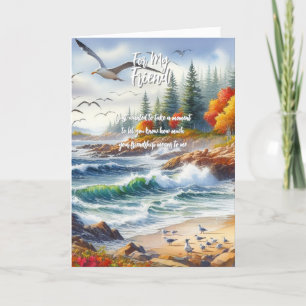 Cartão De Agradecimento Para o meu amigo