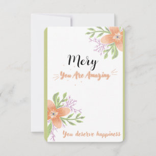 Cartão De Agradecimento para obrigado alguém