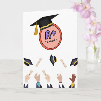 Cartão de Agradecimento para Professor A+
