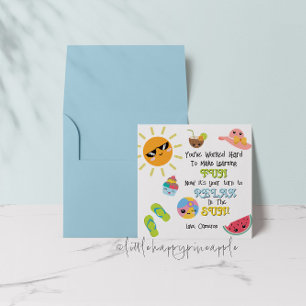 Cartão de Agradecimento para Professor de Fim de A