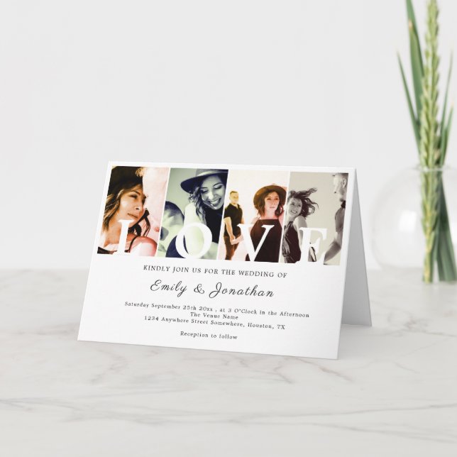 Cartão De Agradecimento Para sempre apaixonado (Frente)