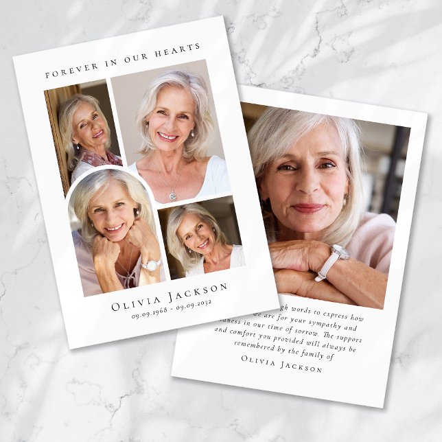 Cartão De Agradecimento Para sempre em Nossos Corações Archem Simpatia Fun (Criador carregado)