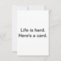 Para tempos difíceis.