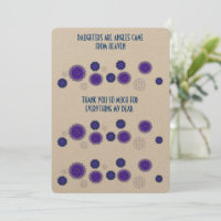 Cartão de agradecimento para uma filha