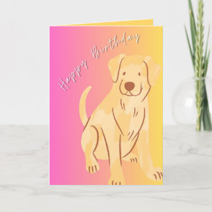Cartão De Agradecimento Parabéns com Gráfico de Cachorros, Rosa