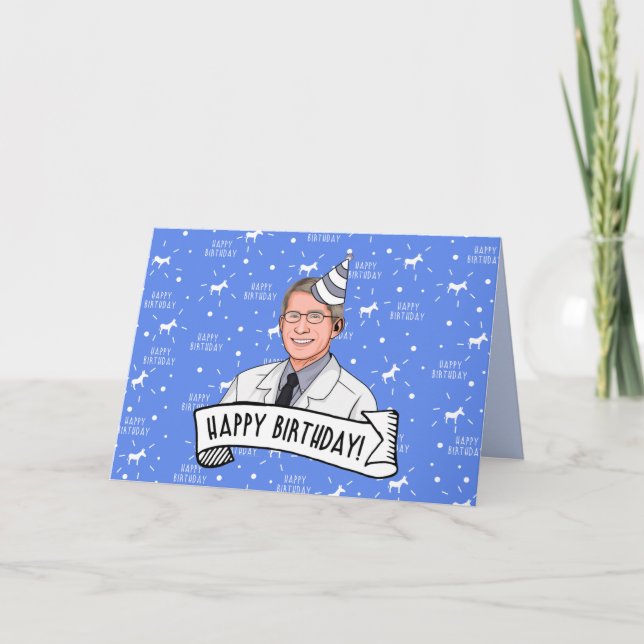 Cartão De Agradecimento Parabéns Do Doutor Fauci (Frente)