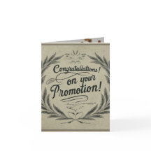 Parabéns na sua promoção!