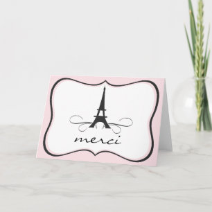 Cartão De Agradecimento Paris Eiffel Tower Thank You Note card