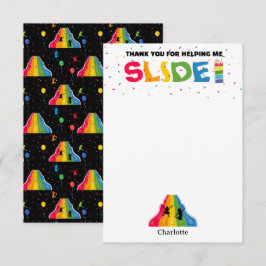 Cartão De Agradecimento Parque de Corrediça Coberta para Crianças Festa de