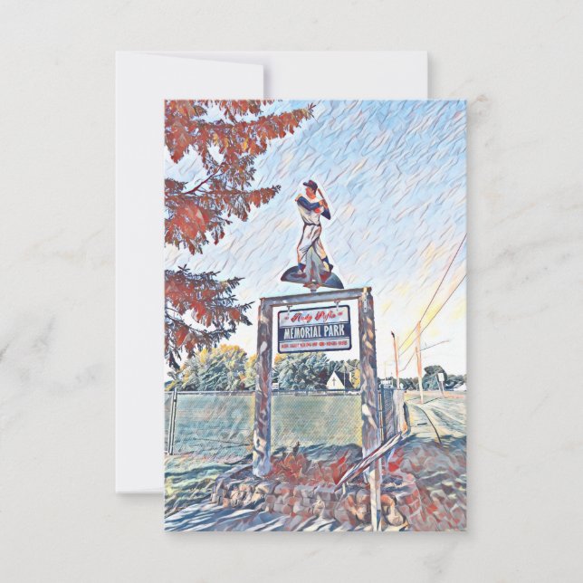 Cartão De Agradecimento Parque Memorial Andy Pafko (Frente)