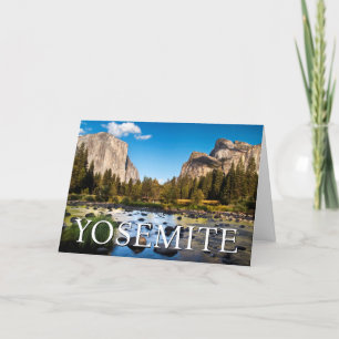 Cartão De Agradecimento Parque Nacional Yosemite, Califórnia   Obrigado