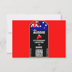Cartão De Agradecimento Partido da Cidadania Australiana Parabéns Po