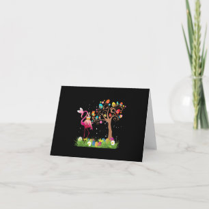 Cartão De Agradecimento Páscoa Bunny Flamingo 2021 Amantes Flamingo Cuj