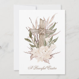 Cartão De Agradecimento Páscoa Cruzada Páscoa Pacífica Que Ele Está Riscad