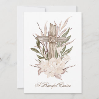 Cartão De Agradecimento Páscoa Cruzada Páscoa Pacífica Que Ele Está Riscad