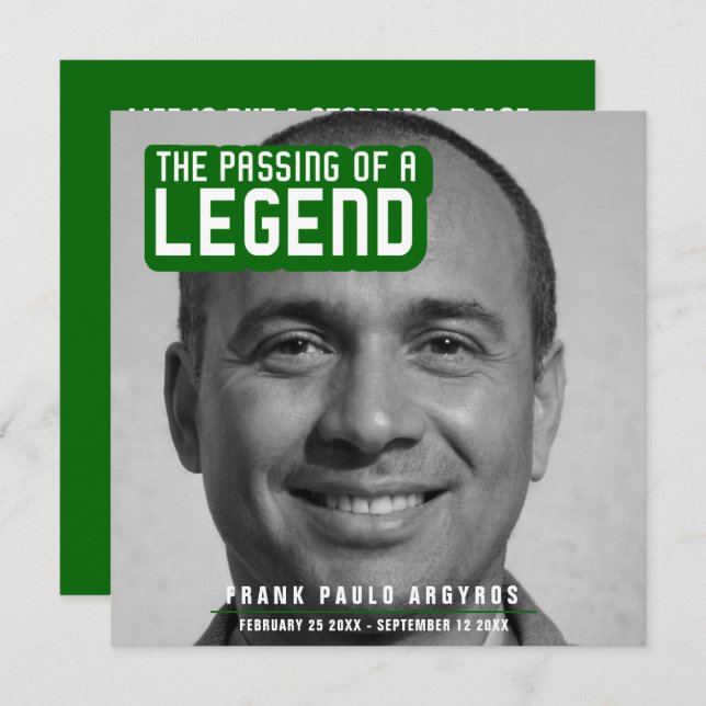 Cartão De Agradecimento Passagem funerária de uma lenda, moderna carta ver (Frente/Verso)