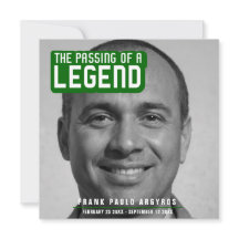 Passagem funerária de uma lenda, moderna carta ver