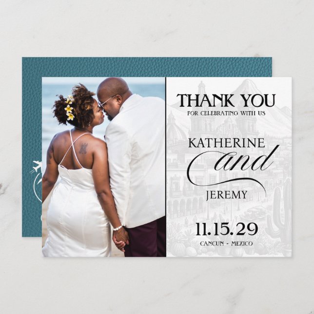 Cartão De Agradecimento Passaporte Cyan Mexico (Frente/Verso)