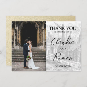 Cartão De Agradecimento Passaporte de Champagne Paris