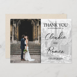 Cartão De Agradecimento Passaporte Ivory Paris