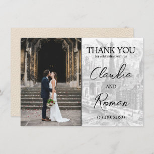 Cartão De Agradecimento Passaporte Ivory Paris