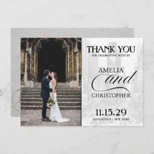 Cartão De Agradecimento Passaporte Nova Iorque Branco